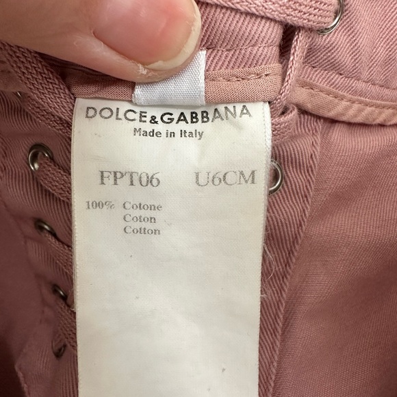 Dolce & Gabbana Vintage Pink Button Down Sailor Pants Jeans Size Italy 40 US 4 - Picture 13 of 16